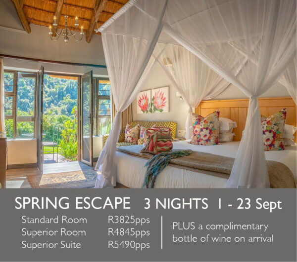 Spring Escape 3 Nights 1 - 23 Sept